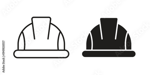 Hard hat icon symbol collection for web design. Icon Element For Design