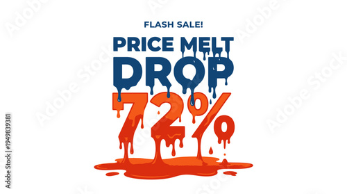 Flash Sale Price Drop with Melting Effect