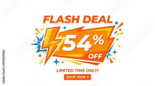 Flash Deal 54% Off Promotion Banner