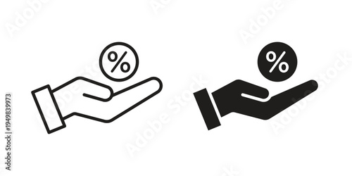 Interest icon symbol collection for web design. Icon Element For Design