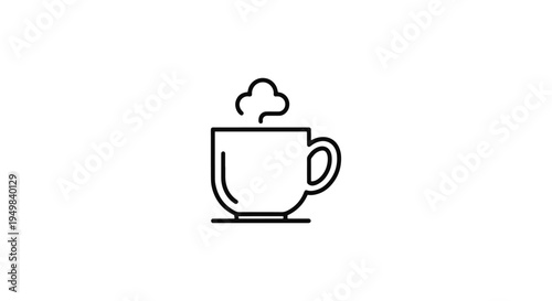 Breakfast Platter Line art minimal smooth abstract color vector