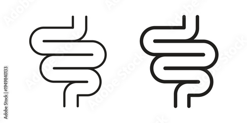 Intestines icon symbol collection for web design. Icon Element For Design