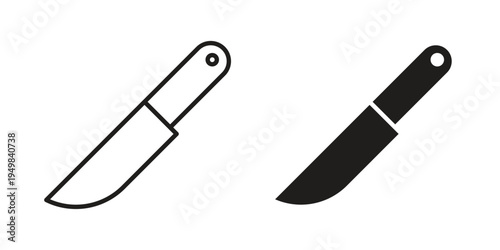 Kitchen knife icon symbol collection for web design. Icon Element For Design