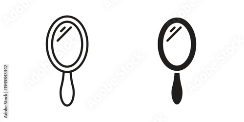 Mirror icon symbol collection for web design. Icon Element For Design