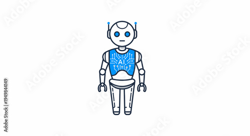 Artificial Intelligence Robot Concept Illustration