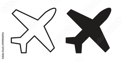 Plane icon symbol collection for web design. Icon Element For Design