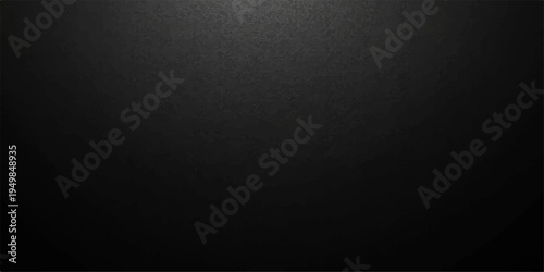 Dark grunge background with copy space featuring a rough black concrete wall texture and vintage grey paper material for a distressed old surface design