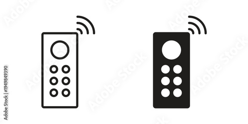 Remote control icon symbol collection for web design. Icon Element For Design