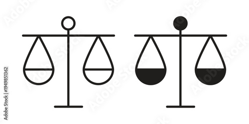 Scales icon symbol collection for web design. Icon Element For Design