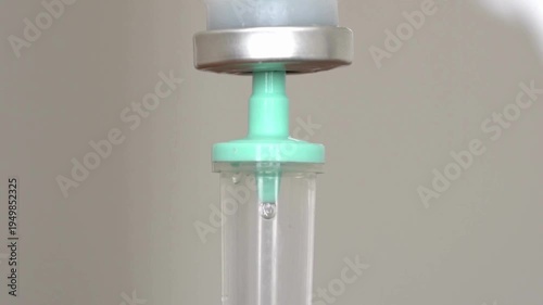 infusion dripping Close up iv fluid intravenous drop saline in hospital Iv drip by dripping with saline at the specified time medical healthcare