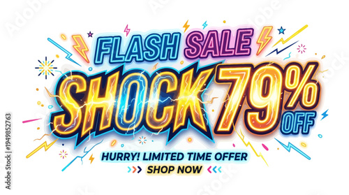 Flash Sale Shocking 79% Off Banner