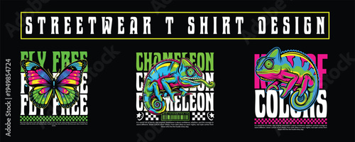 Urban Streetwear T-Shirt Design Bundle – Modern Graffiti Typography Graphic Pack