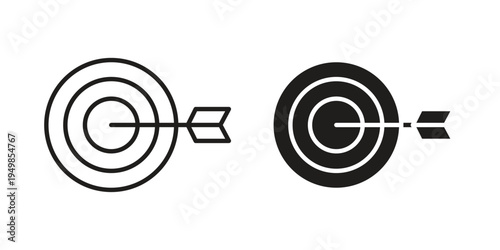 Target icon symbol collection for web design. Icon Element For Design
