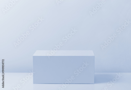 Blue cube for display