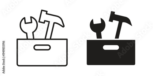 Toolbox icon symbol collection for web design. Icon Element For Design