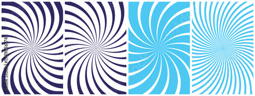 Minimalist blue and white spiral sunburst vector wallpaper eps 10