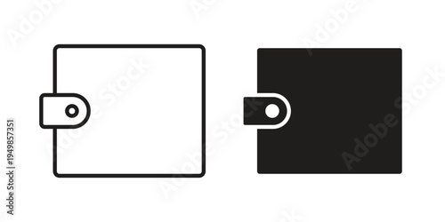 Wallet icon symbol collection for web design. Icon Element For Design