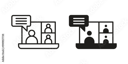 Webinar icon symbol collection for web design. Icon Element For Design