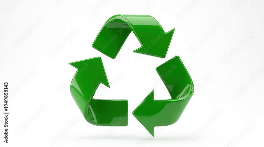Fototapeta premium Environmental Recycling Symbol Illustration Representing Sustainability and Eco-Friendly Practices