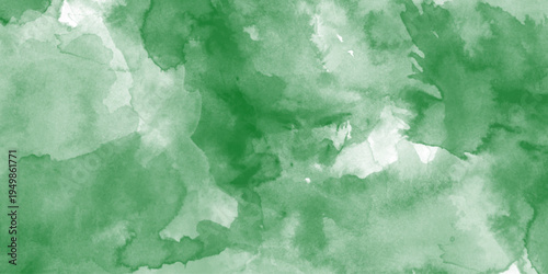 Green watercolor abstract background Pattern, natural green background with fresh watercolor detailed close up of a watercolor background, texture in trendy eco style for modern healthy food design.