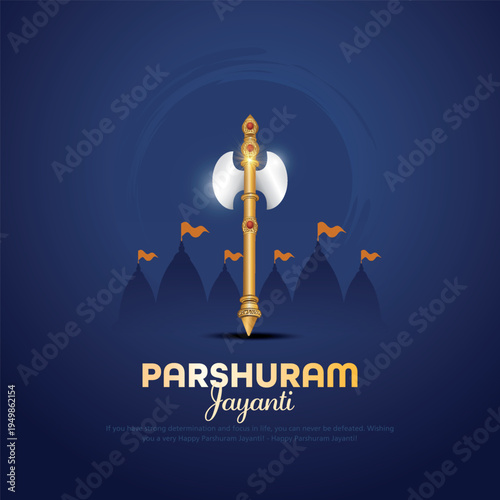 Vector illustration of Lord Parshuram Weapon for Parshuram Jayanti.