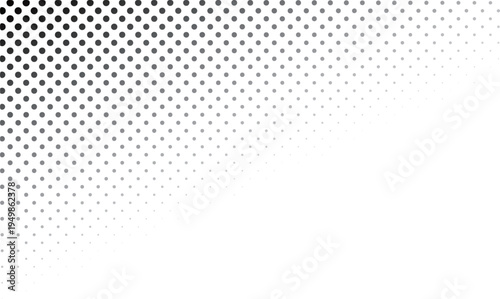 シンプルなハーフトーン・ドットの斜め背景