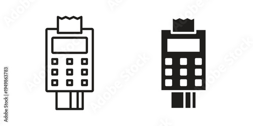 Card payment icon element for graphic designs. line and flat symbols