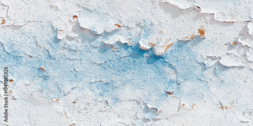 Weathered blue painted wood texture with aged grunge patterns on a rough vintage surface creates a dirty plaster backdrop for wall design