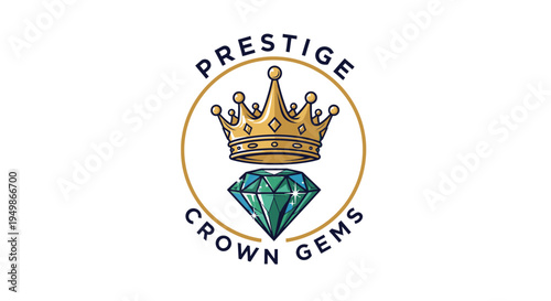 Crown with a large diamond.