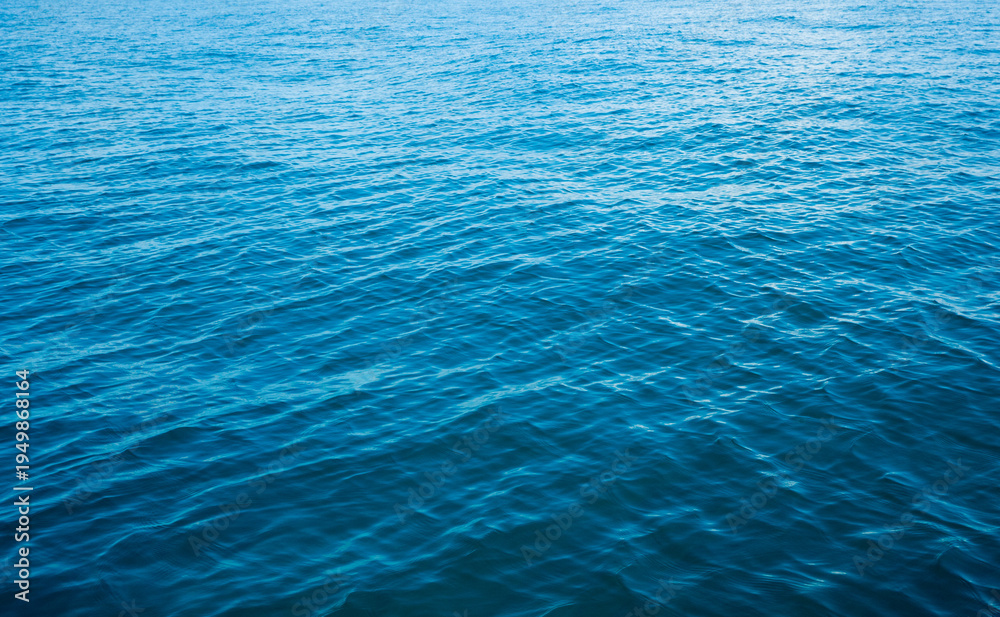 Fototapeta premium Blue sea surface with waves