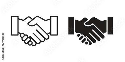 Commitment icon element for graphic designs. line and flat symbols