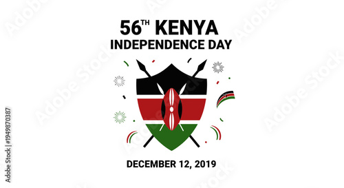 56th Kenya Independence Day Celebration Emblem December 12 2019