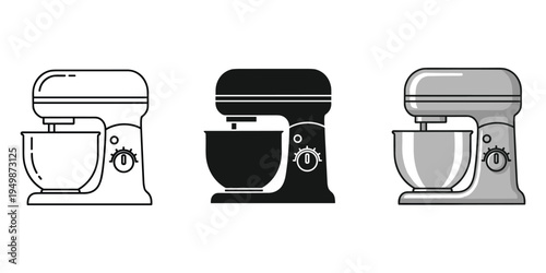 Three different mixer designs