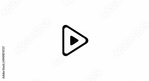 Play Button Icon Symbol.