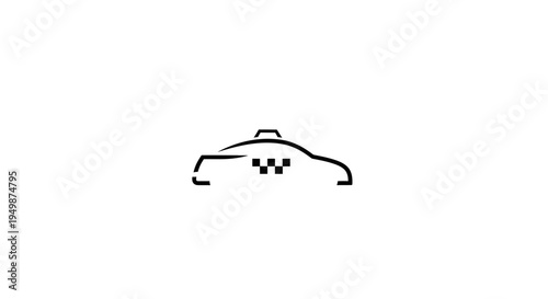 Racing Checkered Flag Emblem Design.