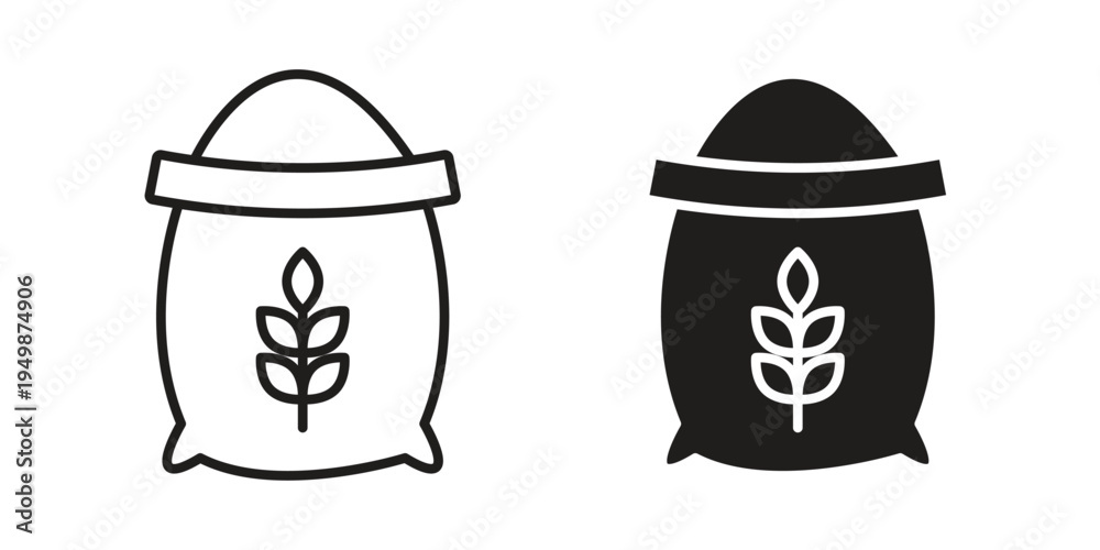 Фотография Grain sack icon element for graphic designs