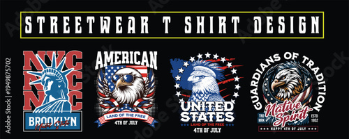 Urban Streetwear T-Shirt Design Bundle – Graffiti Typography Graphic Pack