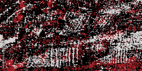 A modern and attractive grunge texture background with a black, white, and red color combination. eps 10