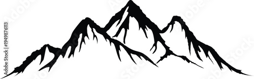 Mountain Vector Illustration – Designed for Adventure Lovers. Detailed and scalable mountain artwork perfect for outdoor branding, travel posters, and merchandise.