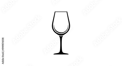 Wine Glass Stemware Drinking Vessel.