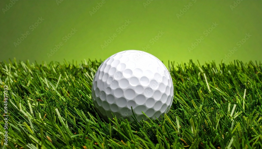 Fototapeta premium golf ball on green grass