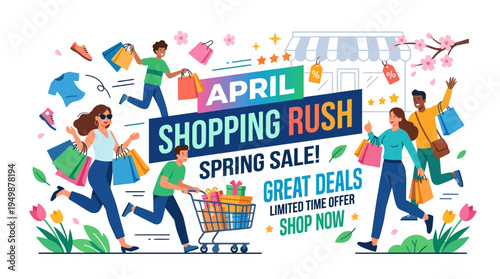 April Shopping Rush Spring Sale Promotion