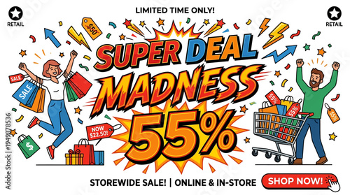 Super Deal Madness Sale Advertisement