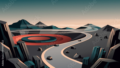 Volcanic crater trek with dramatic rim and wide atmosphere