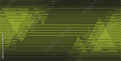 Abstract halftone gradient background. Triangle bitmap green black texture. Pixel business banner card backdrop.