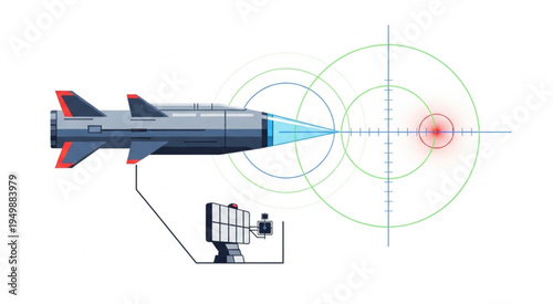 Advanced Missile System Targeting with Precision Laser Technology.