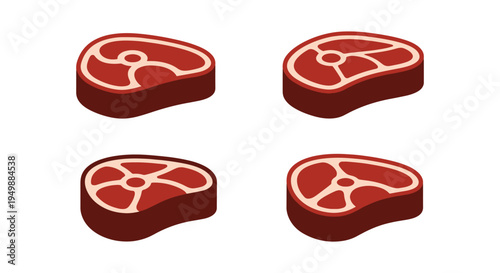 Filet Mignon Line art vector minimal abstract theme illustration