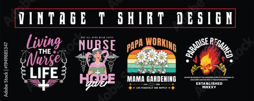 Urban Streetwear T-Shirt Design Bundle – Graffiti Typography Graphic Pack