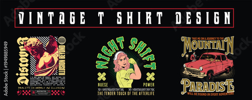 Urban Streetwear T-Shirt Design Bundle – Graffiti Typography Graphic Pack