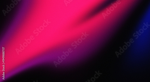 Canvastavla Hot pink luminous gradient glow spreading over dark backdrop, grain textured mod